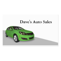 Used Car Dealer Business Card Template