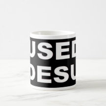 USED DESU CUP COFFEE MUGS