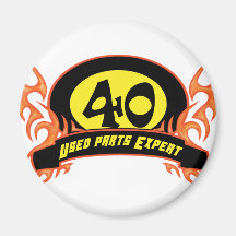 Used Parts 40th Birthday Gifts Magnet