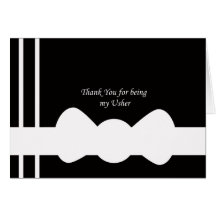 Usher Thank You Card