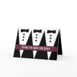 USHER Thank You - Three Tuxedos - Customizable Card