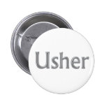 Usher Wedding Button