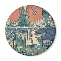 Ushiwakamaru by Utagawa, Yoshikazu, fl.  Ukiyoe Fridge Magnet