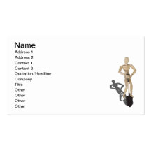 Using a Shovel Business Card Template