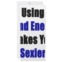 Using Wind Energy Makes You Sexier Rack Card Design