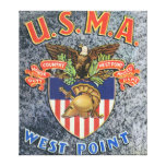 USMA West Point Seal Scene Canvas Print