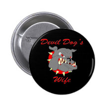 USMC Devil Dog's Wife Buttons