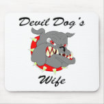 USMC Devil Dog's Wife Mouse Pad