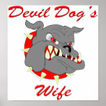 USMC Devil Dog's Wife Posters