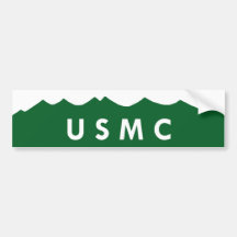 USMC Marines Colorado Bumper Sticker