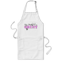USMC My Husband is a Grunt Aprons