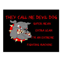 USMC They Call Me Devil Dog Post Card