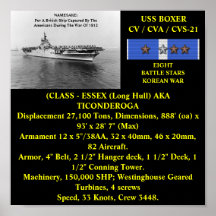 USS BOXER (CV / CVA / CVS -21) POSTER