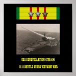 USS CONSTELLATION (CVA-64)  POSTER posters