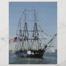 USS Constitution Firing Cannons Flyer
