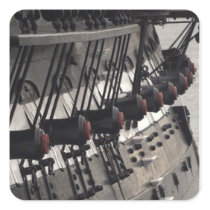 USS Constitution Starboard Cannons Sticker