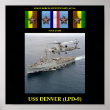 USS DENVER (LPD-9) POSTER