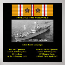 USS ESTES (AGC-12) / (LCC-12) PRINT