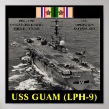 USS GUAM (LPH-9) POSTER