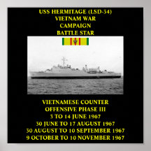 USS HERMITAGE (LSD-34) POSTER