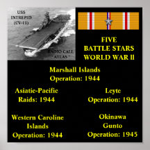 USS INTREPID (CV-11) POSTER