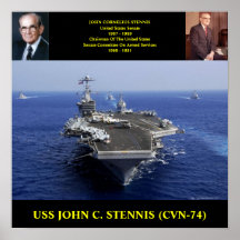 USS JOHN C. STENNIS (CVN-74) POSTER