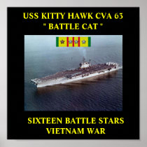 USS KITTY HAWK (CVA 63) POSTER