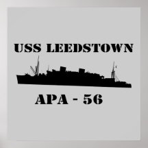 USS Leedstown - APA 56 - Poster