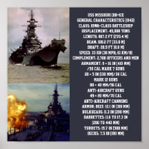 USS MISSOURI (BB-63) POSTER