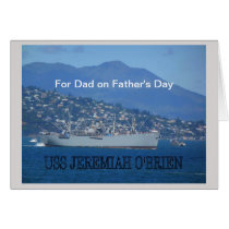 USS O'Brien Liberty Ship For Dad cards