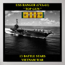 USS RANGER (CVA-61) POSTER