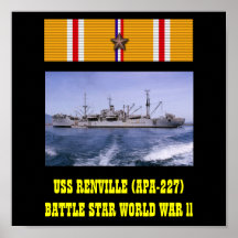 USS RENVILLE (APA-227) POSTER