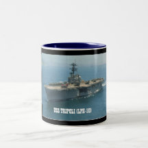 USS TRIPOLI (LPH-10) COFFEE MUGS