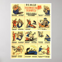 USSR CCCP Cold War Soviet Union Propaganda Posters