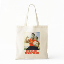 USSR CCCP Cold War Soviet Union Propaganda Posters Canvas Bags