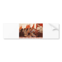 USSR CCCP Cold War Soviet Union Propaganda Posters Bumper Sticker