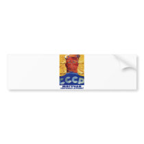 USSR CCCP Cold War Soviet Union Propaganda Posters Bumper Sticker