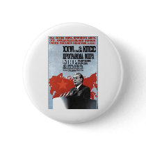 USSR CCCP Cold War Soviet Union Propaganda Posters Button
