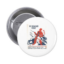 USSR CCCP Cold War Soviet Union Propaganda Posters Button