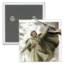 USSR CCCP Cold War Soviet Union Propaganda Posters Pinback Button