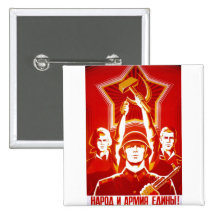 USSR CCCP Cold War Soviet Union Propaganda Posters Pinback Button