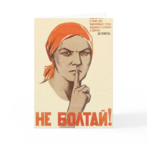 USSR CCCP Cold War Soviet Union Propaganda Posters Greeting Cards