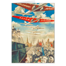 USSR CCCP Cold War Soviet Union Propaganda Posters Card