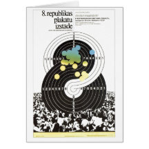 USSR CCCP Cold War Soviet Union Propaganda Posters Greeting Cards