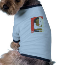 USSR CCCP Cold War Soviet Union Propaganda Posters Dog Tee Shirt