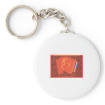 USSR CCCP Cold War Soviet Union Propaganda Posters Key Chain