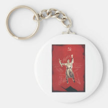 USSR CCCP Cold War Soviet Union Propaganda Posters Key Chains