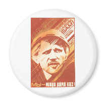 USSR CCCP Cold War Soviet Union Propaganda Posters Fridge Magnets