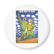 USSR CCCP Cold War Soviet Union Propaganda Posters Refrigerator Magnets