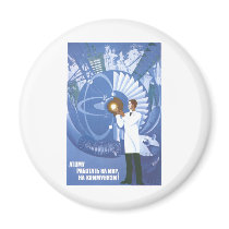 USSR CCCP Cold War Soviet Union Propaganda Posters Magnet